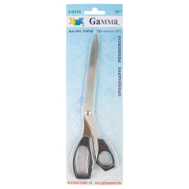 Ножницы "Gamma" 3-9310 закройные в блистере 255мм "Атекс" г. Пермь