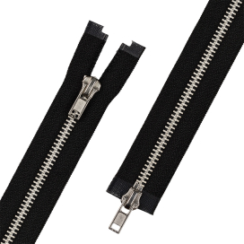 Молния металл ZIP 5N-2  65 см тип 5 никель разъёмная 2-х замковая "Gamma" "Атекс" г. Пермь