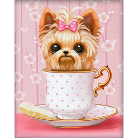 "Алмазная живопись" Набор для изготовления картины из страз АЖ-1542 "Озорной щенок" 20 х 25 см "Атекс" г. Пермь