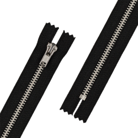 Молния металл ZIP 5N 20 см тип 5 никель неразъёмная "Gamma" "Атекс" г. Пермь