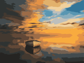 "ФРЕЯ" PNB/C3 Набор для раскрашивания по номерам 40 х 30 см №02 "Между небом и землей" "Атекс" г. Пермь