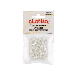 "Zlatka" пластик WDB-03 6 x 6 мм 50 шт №01 цветок под жемчуг "Атекс" г. Пермь