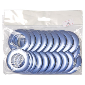 Люверсы пластик К-1 d 25мм 10шт Россия "Атекс" г. Пермь