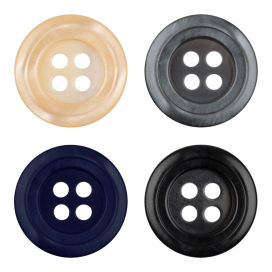 Пуговицы костюмные с проколами "BLITZ" DRN 0048 24 " ( 15 мм) 12 шт "Атекс" г. Пермь