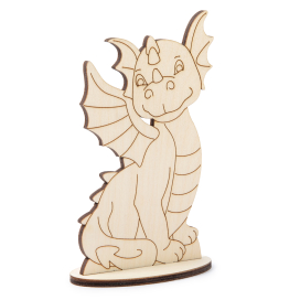 ВД-1193 "Дракончик на подставке №1" фанера "Атекс" г. Пермь