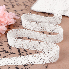 Кружево вязаное 20 мм 10 ± 1 м белый "Атекс" г. Пермь