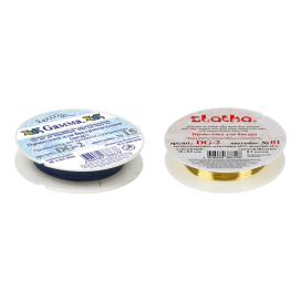 "Zlatka" / "Gamma" Проволока для бисера DG-2 d 0.2мм 10м ±0.5 м "Атекс" г. Пермь