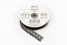 Кружево "BLITZ" LCE-13 22 мм на бобине 25 м ± 0.5 "Атекс" г. Пермь