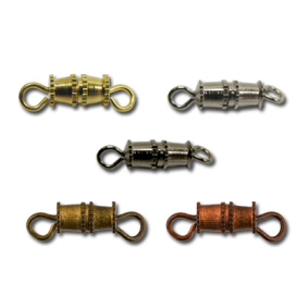 Замок для бус "винт-бочонок" DMB-01 50шт "Zlatka" СК "Атекс" г. Пермь