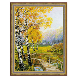 Набор для вышивания "RIOLIS" 1134 "Березовая роща" 26 х 38 см "Атекс" г. Пермь