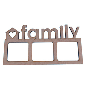 ПЦ-033 Фоторамка "Family" МДФ 29.5х15.5x0.6 см "Атекс" г. Пермь