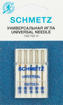 "Schmetz" универсальные 130/705H № 80(2),90(3) 5 шт "Атекс" г. Пермь