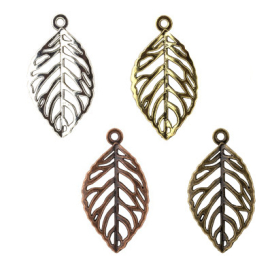 "Zlatka" Подвеска MFP-20 лист 2.7х5 см 5 шт "Атекс" г. Пермь