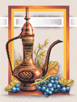 Н-0294 "Натюрморт с виноградом" 28x34.5 см "Атекс" г. Пермь