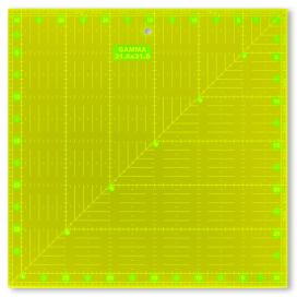 "GAMMA" Линейка для пэчворка RL-003 15х30 см пластик "Атекс" г. Пермь