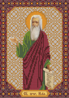 бисер С 9183 "Св. Прк. Илия" 18x25 см "Атекс" г. Пермь