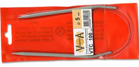 "Visantia" Спицы круговые VTC алюминий d  5,0 мм 100 см "Атекс" г. Пермь