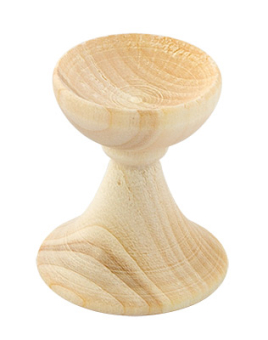 DE-011 "подставка под яйцо" дерево 3х3.6 см "Атекс" г. Пермь