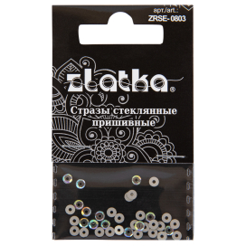 "Zlatka" ZRSE-0803 AB-Crystal 3 мм стекло 36 шт №02 перламутровый (AB-crystal) "Атекс" г. Пермь