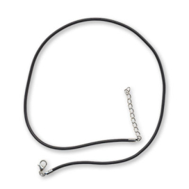 Шнур каучуковый с замком JK-025 2.5 мм черный "Атекс" г. Пермь