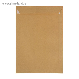 Конверт почтовый крафт С4 229x324мм силиконовая лента, 90г/м, упаковка 25шт "Атекс" г. Пермь