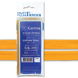 Косая бейка "GAMMA" Х/Б ГК-15С (GK-15C) 14-15мм 5.4м ФАСОВКА "Атекс" г. Пермь
