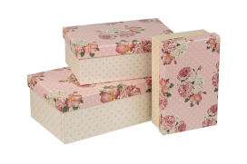 "Stilerra" GBOX-R21 Набор подарочных коробок 3 шт 01 цветы "Атекс" г. Пермь