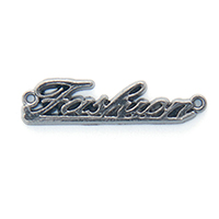 Лэйбл металлический "Fashion" UF.155.SM 27х6мм никель черный 50шт "Атекс" г. Пермь