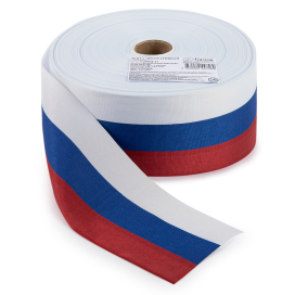 Лента "Триколор" С3020Г17 28 мм 100 м ± 0.2 м белый-синий-красный "Атекс" г. Пермь