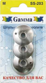 "GAMMA" Шпульки для фриволите SS-203 3 шт металлические "Атекс" г. Пермь