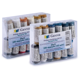   20s/2 "Micron" 200я 183м ассорти 12шт джинсовые "Атекс" г. Пермь