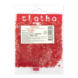 "Zlatka" Пайетки россыпью ZF-09/1 3 мм 10 г "Атекс" г. Пермь