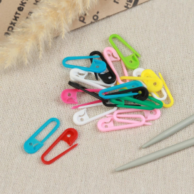 Булавка для вязания 3 × 1 × 0,3 см 20 шт ассорти 1528767 "Атекс" г. Пермь