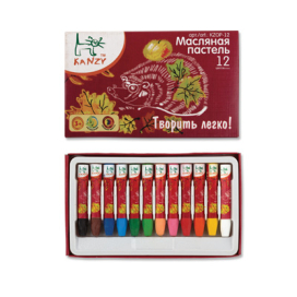 "KANZY" пастель масляная набор 12 цв. "Атекс" г. Пермь