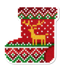 "ФРЕЯ" ALVM-074 Кристальная мозаика (алмазная вышивка) магнит "Сапожок" 9 х 9 см "Атекс" г. Пермь