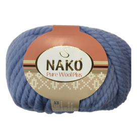 Пряжа NAKO "PURE WOOL PLUS" 100 % шерсть 100 гр "Атекс" г. Пермь