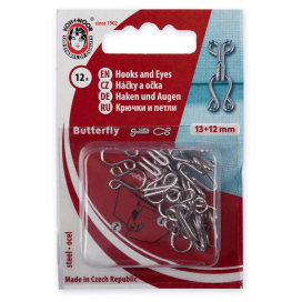 "KOH-I-NOOR" 30 (6005 №3) Крючки плательные 13.5 х 7 мм в блистере 12 шт "Атекс" г. Пермь