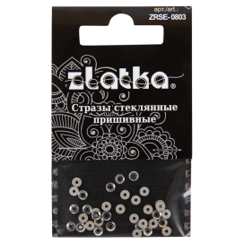 "Zlatka" ZRSE-0803 Crystal 3 мм стекло 36 шт №01 белый (Crystal) "Атекс" г. Пермь