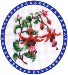 Ц-0068 "Красные колокольчики" 17x22 см "Атекс" г. Пермь