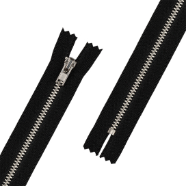 Молния металл ZIP 3N 20 см тип 3 10шт никель неразъёмная "Gamma" "Атекс" г. Пермь