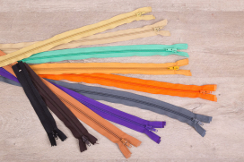 Молнии Спираль G105 АССОРТИ тип 5 разъёмная однозамковая 10 шт   "GAMMA" "Атекс" г. Пермь