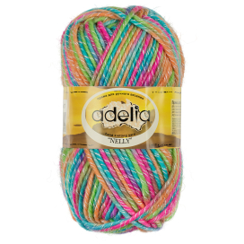 Пряжа ADELIA  "НЕЛЛИ" / "NELLY" 70% шерсть, 30% акрил 100 г 100 м ± 5 м "Атекс" г. Пермь
