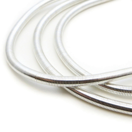 Канитель мягкая гладкая KAN/MS-33/27 матовый d  3мм 10гр под серебро "Атекс" г. Пермь