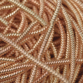 Канитель мягкая гладкая KAN/MF1-02 глянцевая розовое золото 5 г "Атекс" г. Пермь