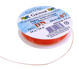 "GAMMA" Резинка для бисера DN d 0.6мм 18м ±0.9м "Атекс" г. Пермь