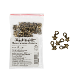 Бусины "Zlatka" латунь NPL-14 2 шт №1 Ангел "Атекс" г. Пермь