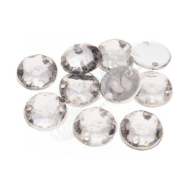 Стразы пришивные "Круг" пластик 10 мм 10 шт "Атекс" г. Пермь