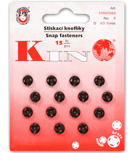 "KOH-I-NOOR" Кнопки пришивные KIN1000 №0 металл d 6 мм 15 шт "Атекс" г. Пермь