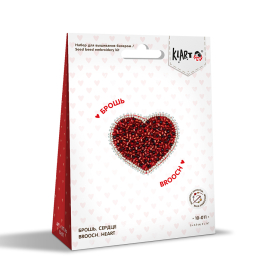 10-011 "Брошь. Сердце" 5 x 4.5 см "Атекс" г. Пермь