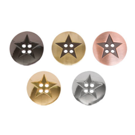 Пуговица металлическая "GAMMA" MB 0066 38" (24 мм) 12 шт СК "Атекс" г. Пермь